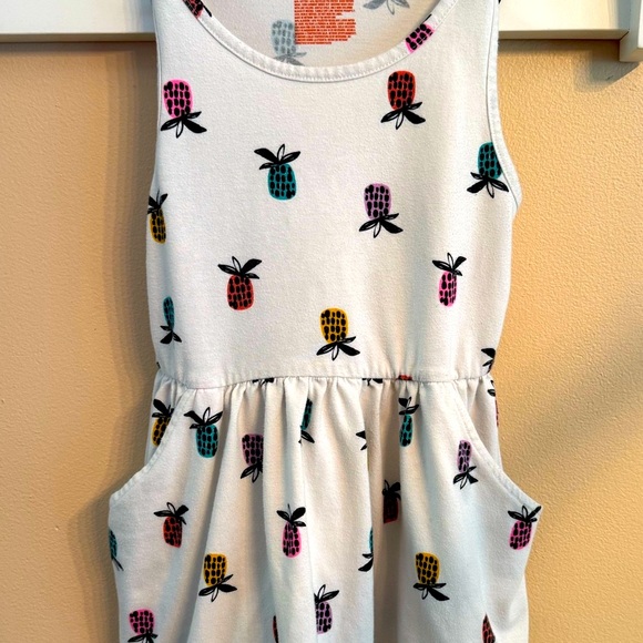Cat & Jack Other - Cat & Jack White Dress with Colorful Pineapple Print 🍍🍍